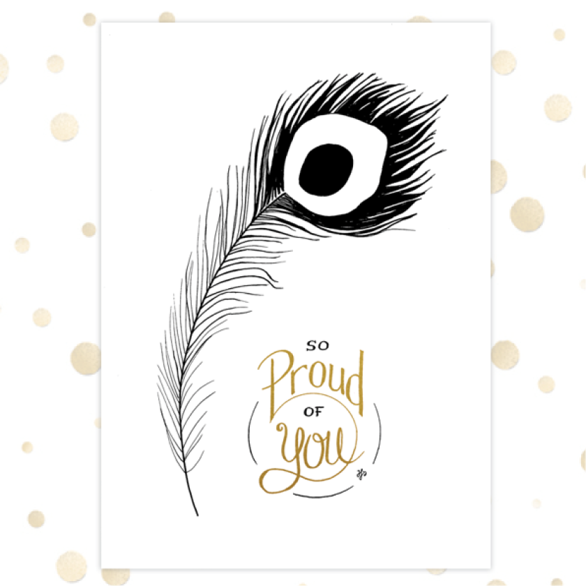 Kaart 'So proud of you' - MA36027 -  Golden Blessings bij MajesticAlly