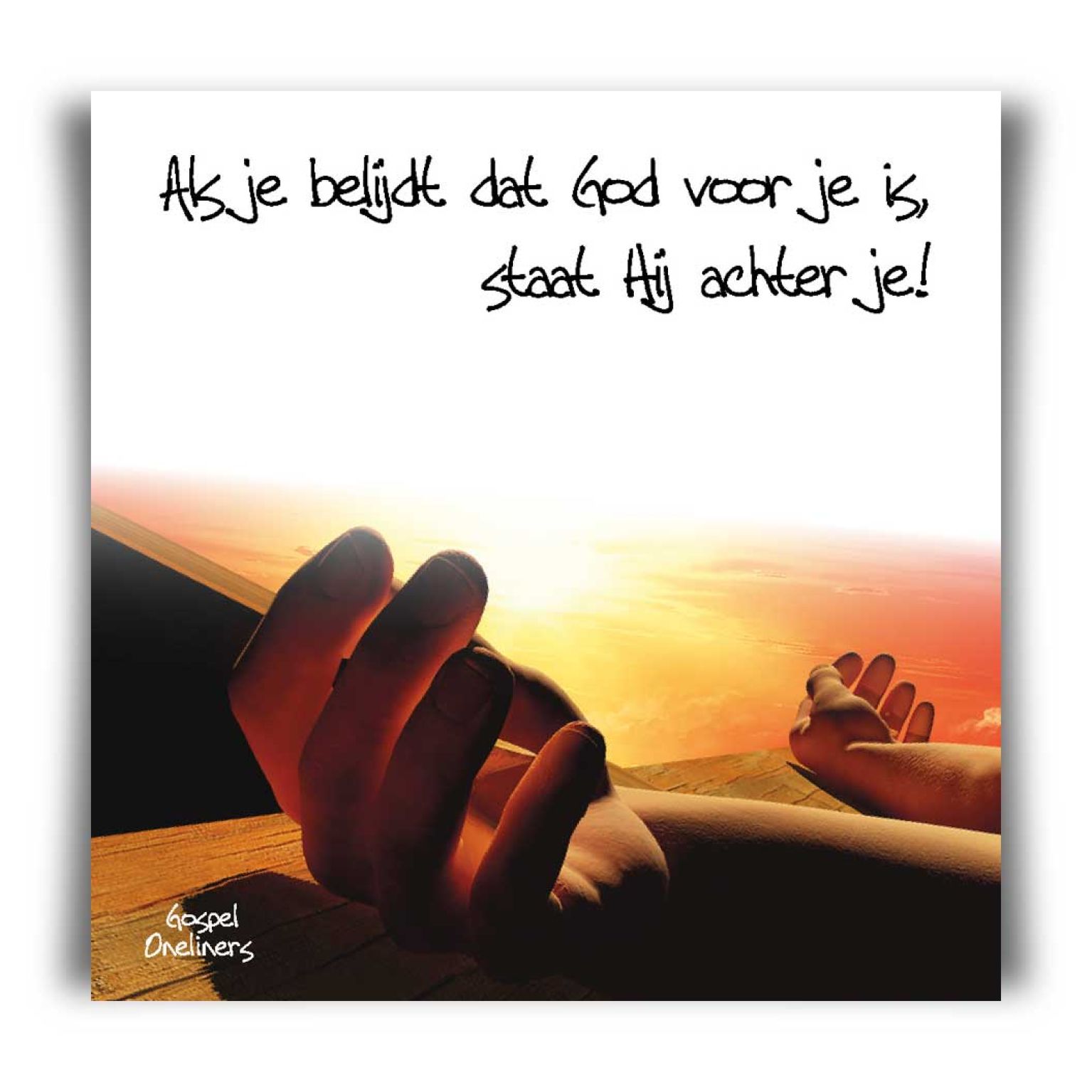 Choice kaartje als je belijdt dat God vo - MA10113 -  Minikaartjes - vierkant bij MajesticAlly