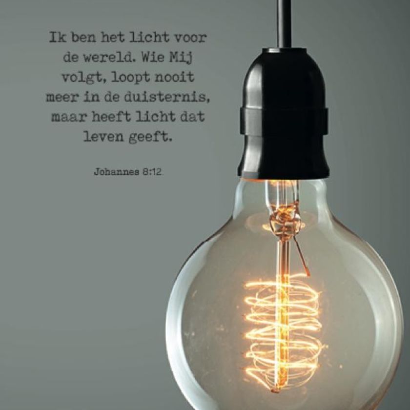 Poster A4 'Ik ben het licht voor de wereld' - MA37117 -  Posters A4 bij MajesticAlly