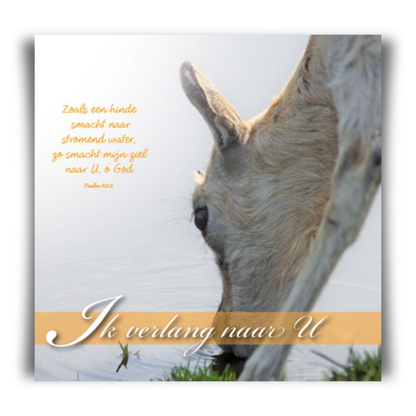 Prentbriefkaart 'Ik verlang naar U'