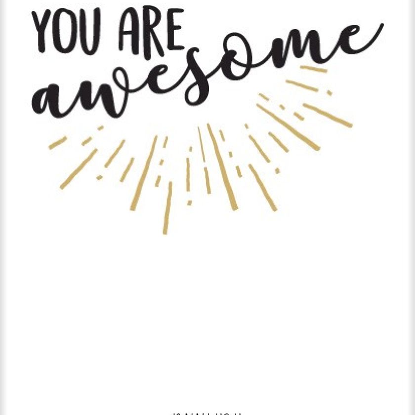 Kaart 'You are awesome' - MA25005 -  Beautiful Day bij MajesticAlly