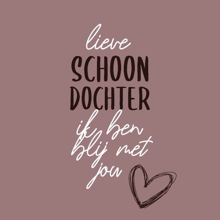 Wenskaart 'Lieve schoondochter' - MA44034 -  LUV2022 bij MajesticAlly