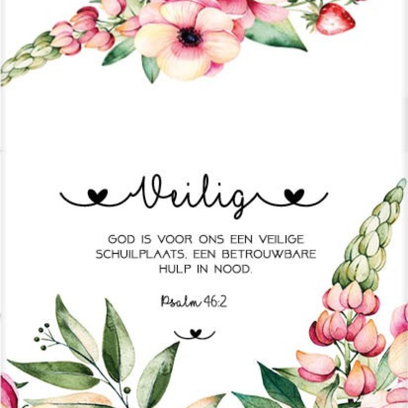 Kaart 'Veilig' - MA31022 -  Bloom bij MajesticAlly