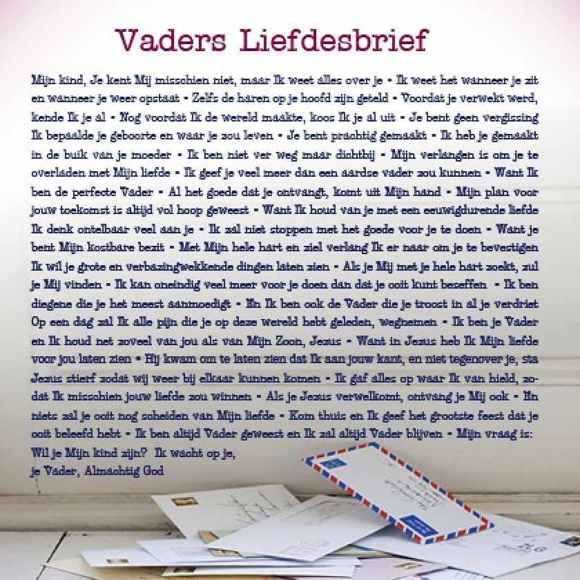 Kaart 'Vaders liefdesbrief' - MA12053 -  Lifestyle bij MajesticAlly