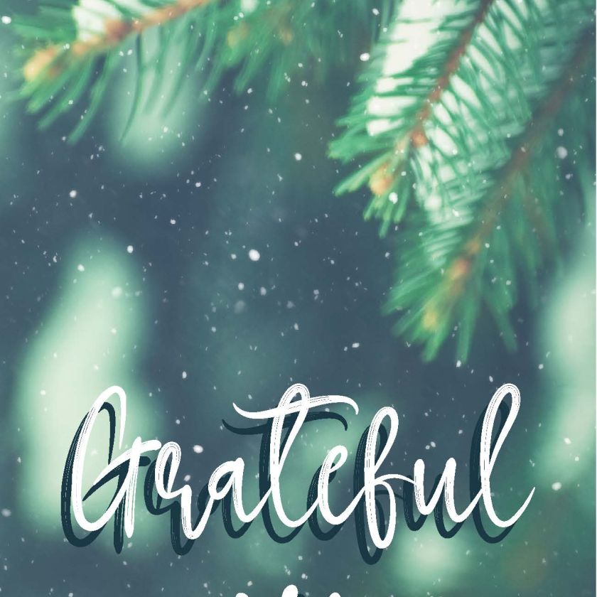 MA41503 - Minikaartje Kerst 'Grateful'