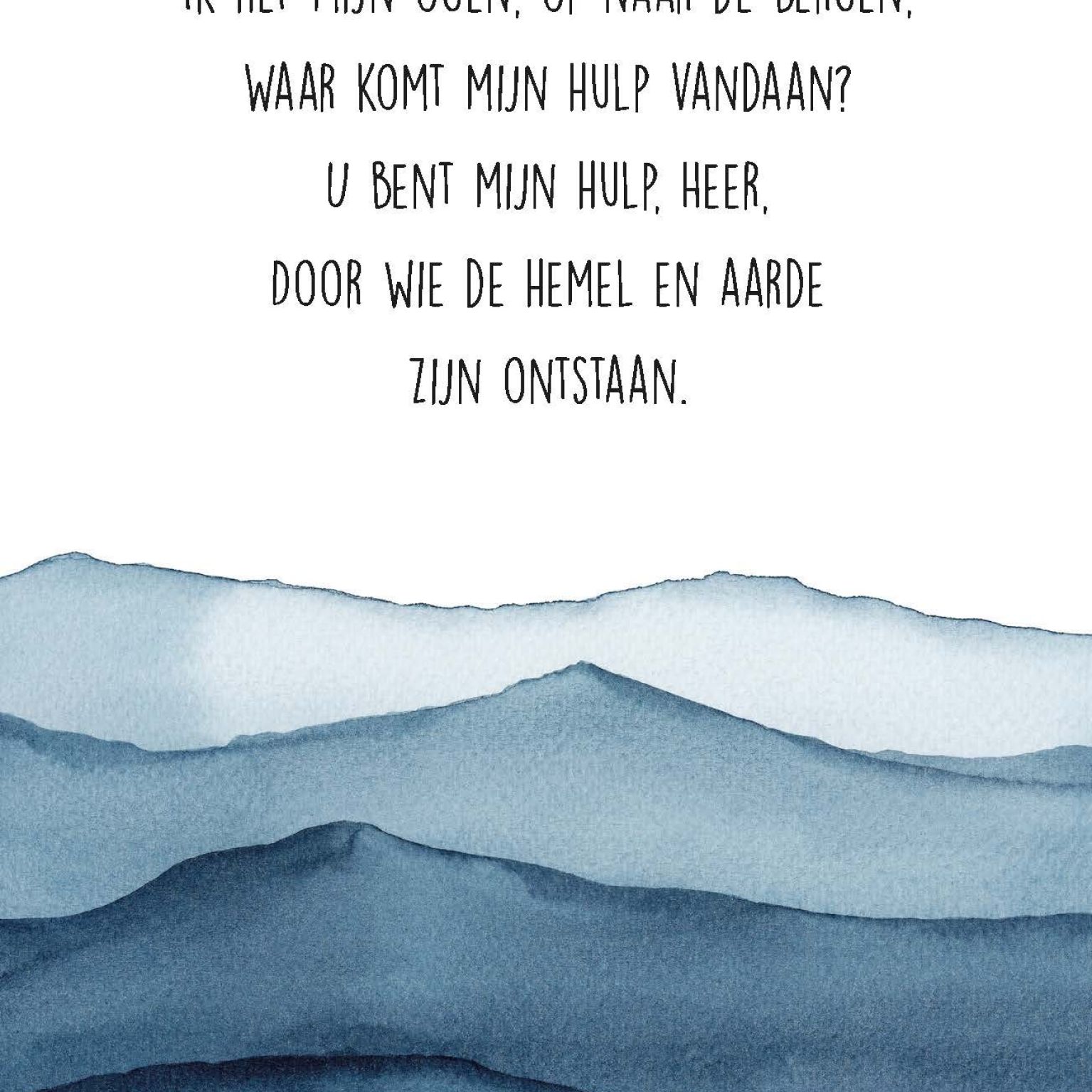 Poster A4  Ik hef mijn ogen op - Opwekking 451 - 552646P -  Posters bij MajesticAlly