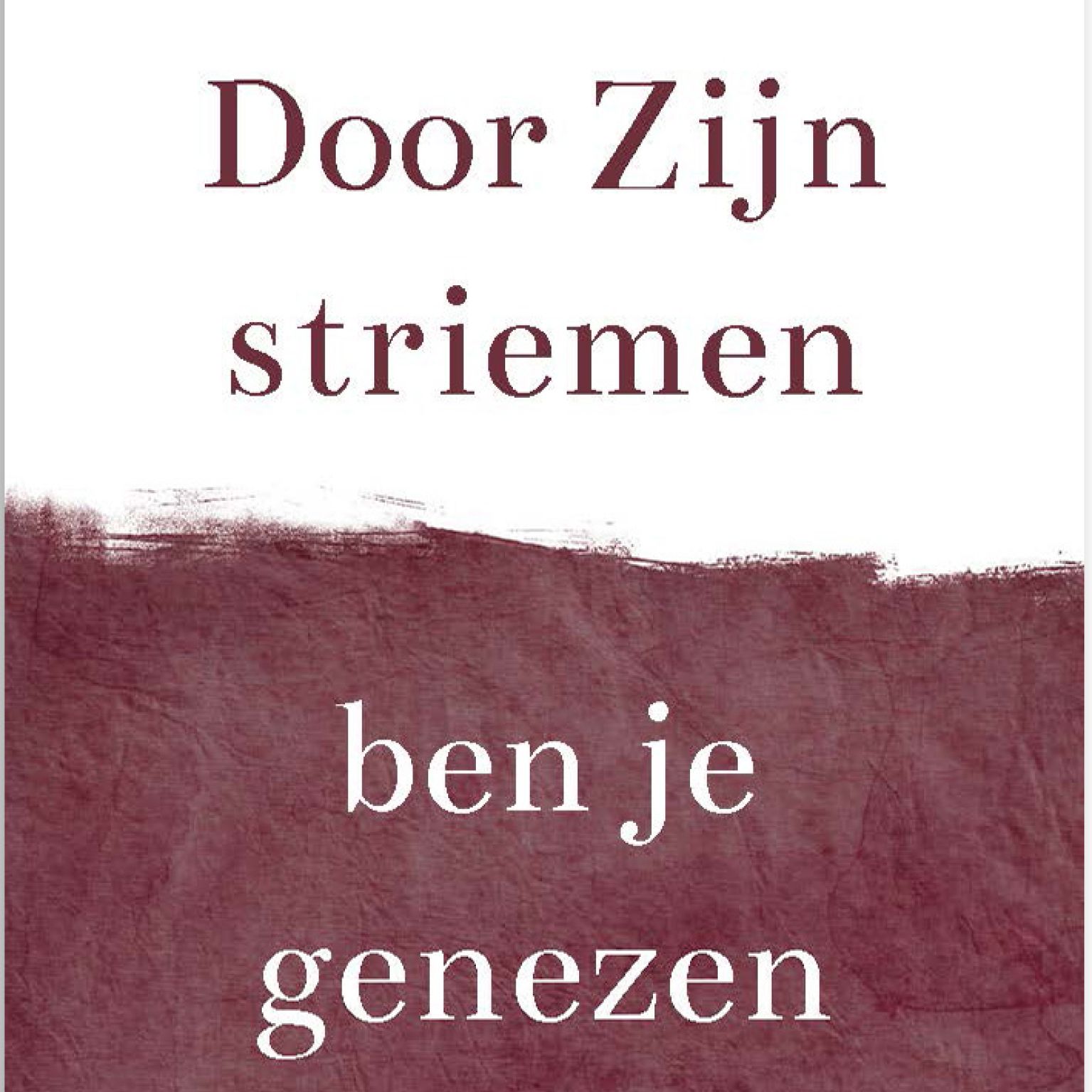 MA55215 Minikaartje 'Door Zijn striemen'