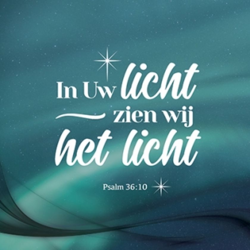 Kerstkaart 'In Uw licht' - 454109 -  Kerst-Morgenster bij MajesticAlly