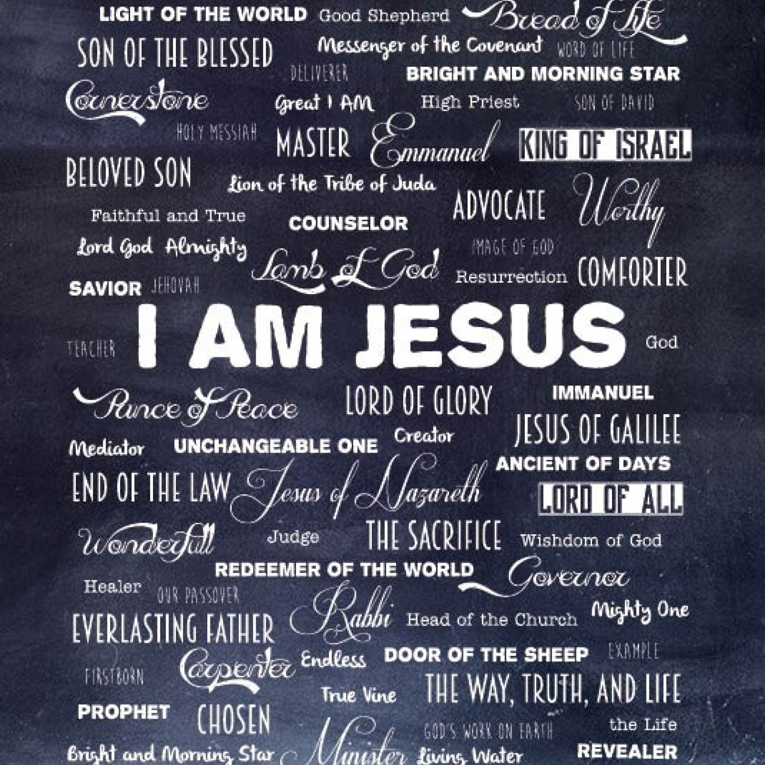 Miniposter I am Jesus 20x30cm - 9789078893288 -  Cadeau's bij MajesticAlly