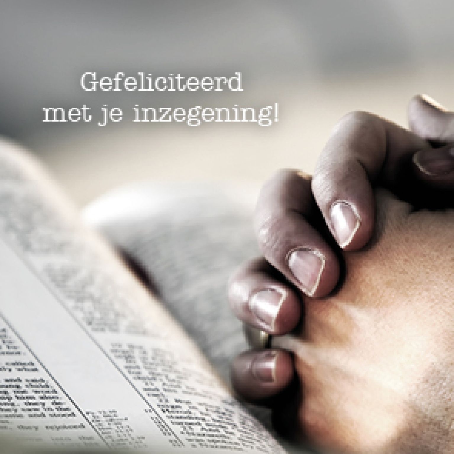 Kaart 'Gefeliciteerd - inzegening' - MA15012 -  Lifestyle bij MajesticAlly