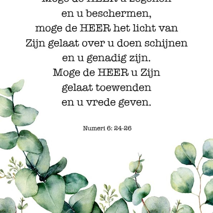 20x interieurbord 'Zegenbede NBV' - MA26133-20x -  Grote pakketten  bij MajesticAlly