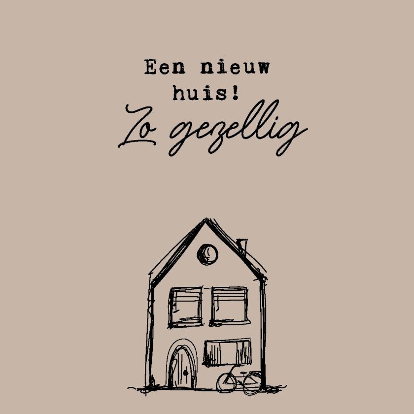 Wenskaart 'Een nieuw huis' - MA44018 -  LUV2022 bij MajesticAlly