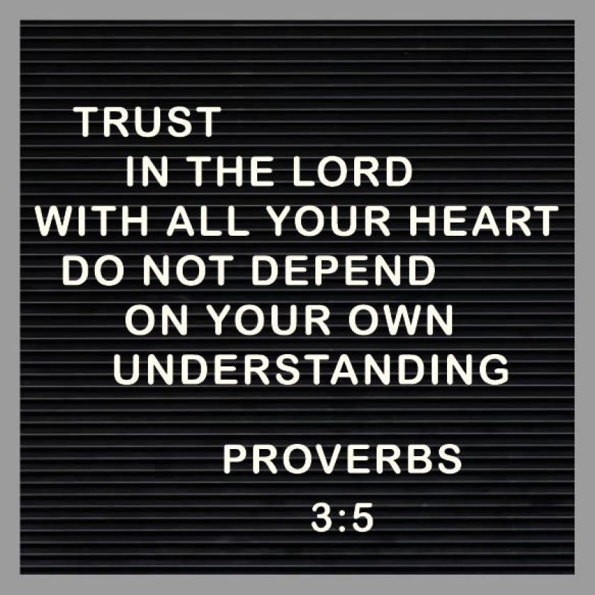 Kaart 'Trust in the Lord' - MA32005 -  Words&Letters bij MajesticAlly