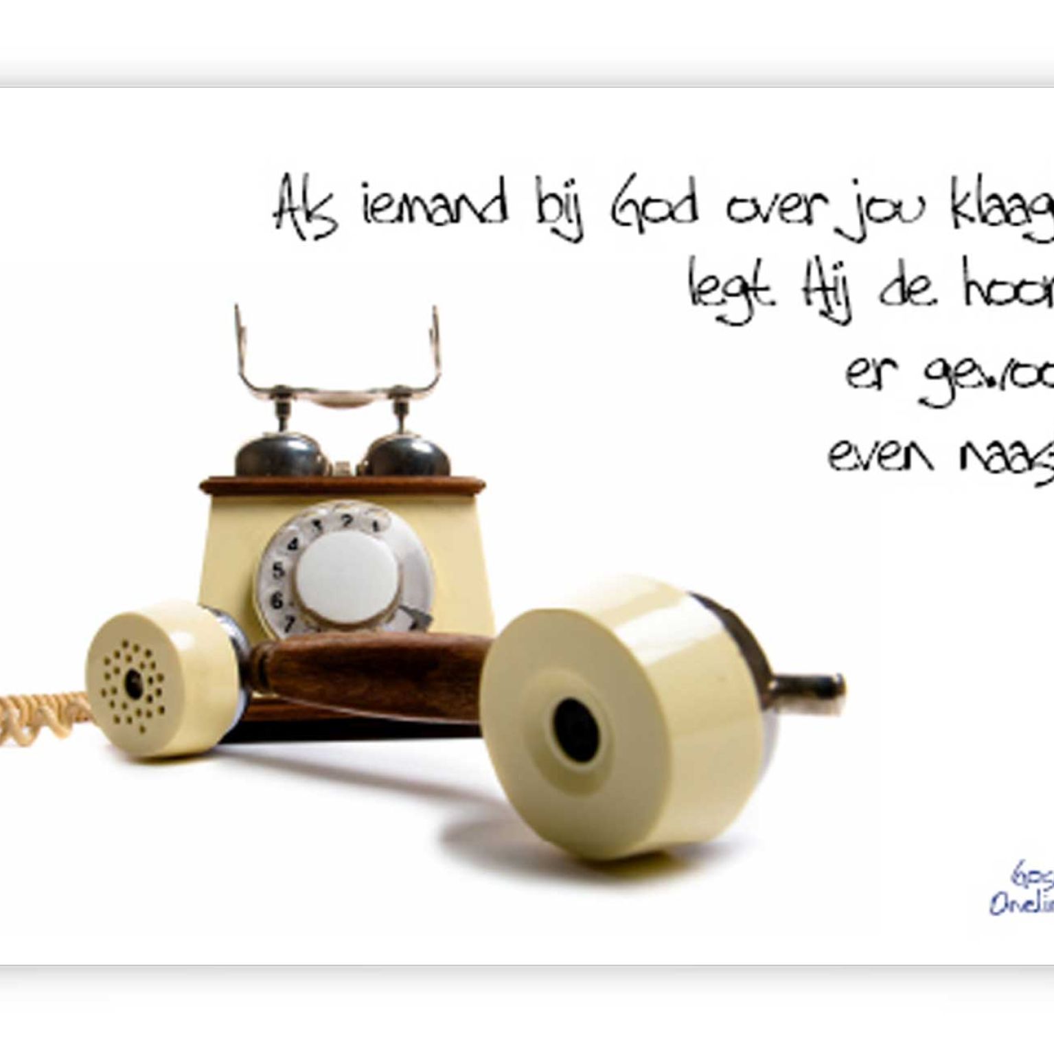 Poster A4 als iemand bij God over je klaagt - 46715 -  Wanddeco/posters bij MajesticAlly