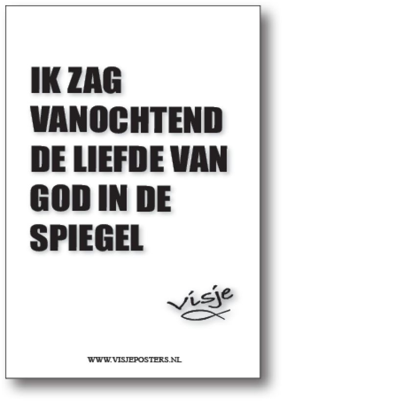 minikaart Visje 'Ik zag vanochtend'