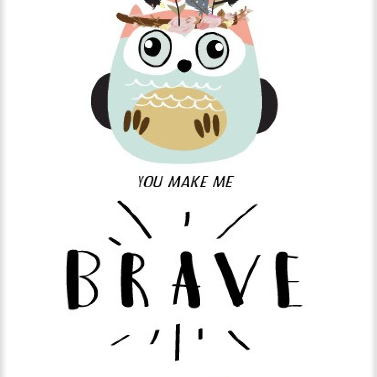 Kaart 'Brave' - MA25037 -  Beautiful Day bij MajesticAlly