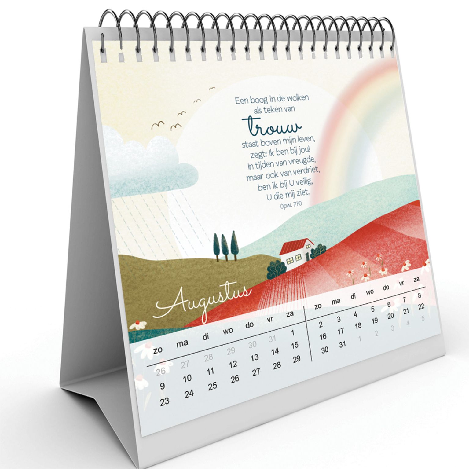 Bureaukalender Marjoleins Creations 2026 Augustus 12b2a14e