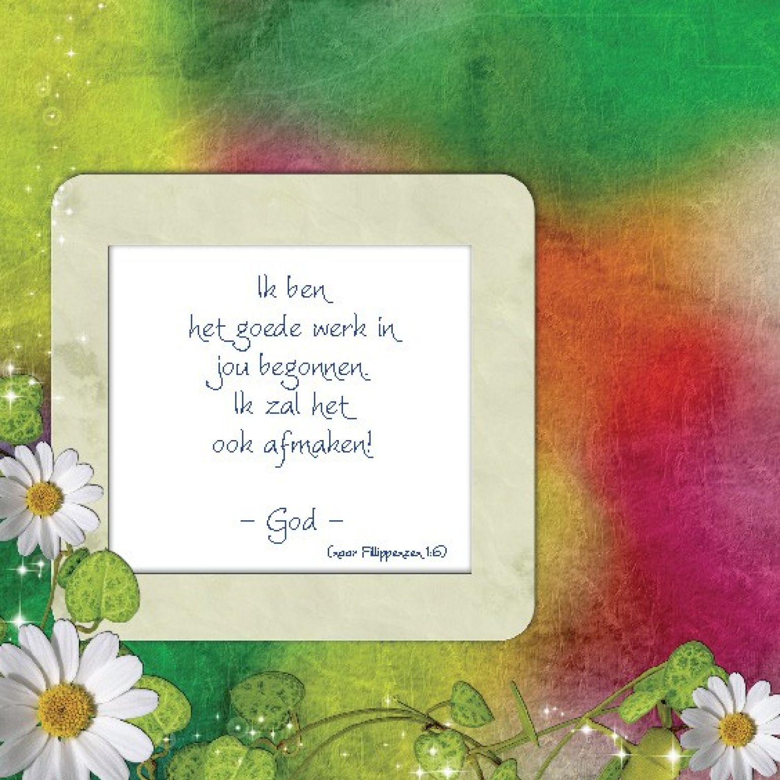 Choice kaartje Ik ben het goede werk in - 42010 -  Minikaartjes - vierkant bij MajesticAlly