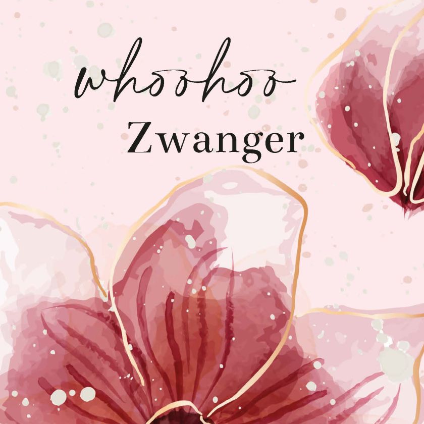 MA55001 - Wenskaart 'Whoohoo, zwanger'