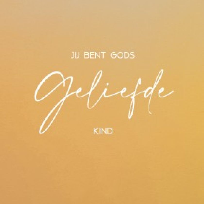 Minikaart 'Gods geliefde kind' - 552633MK -  Minikaartjes bij MajesticAlly