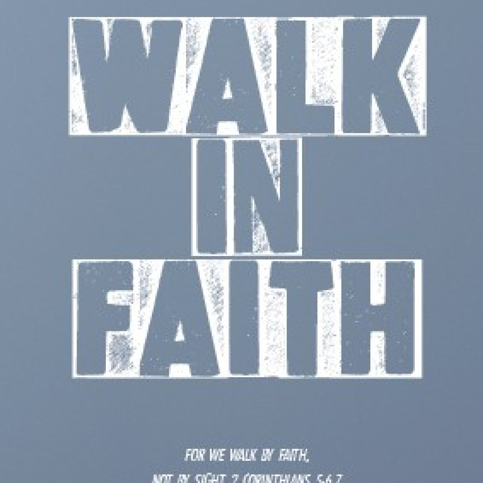 Minikaart 'Walk in faith' - 552620MK -  Minikaartjes