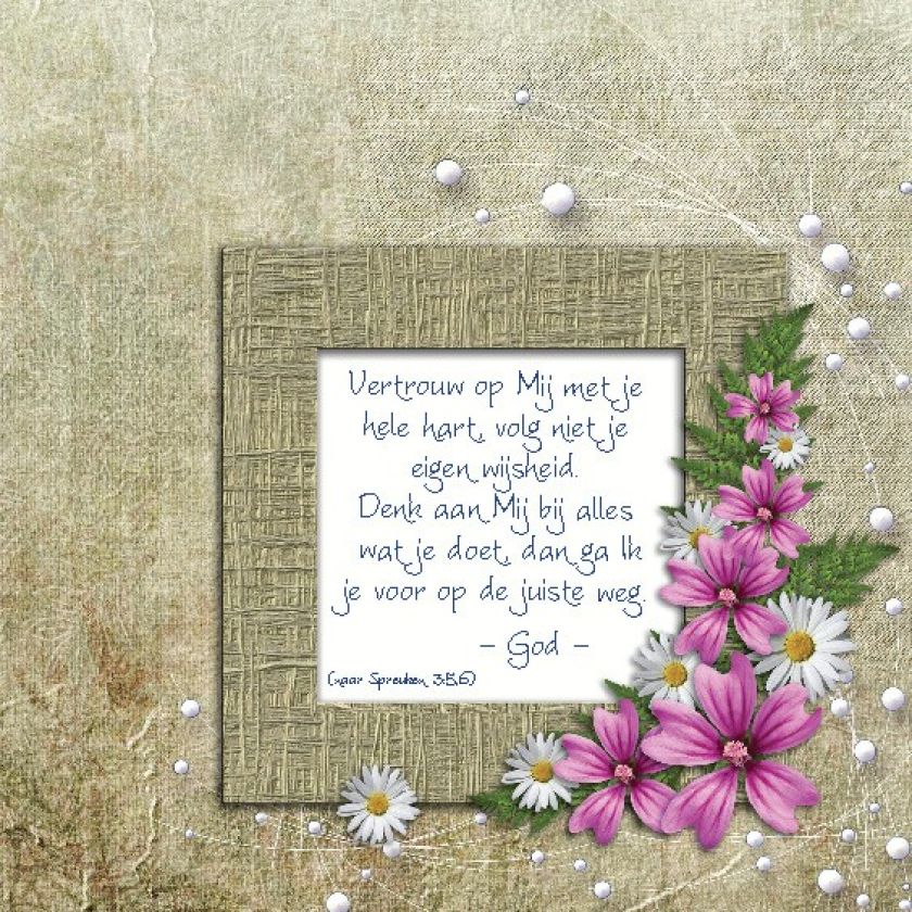 Choice kaartje vertrouw op Mij met je - 42014 -  Minikaartjes - vierkant bij MajesticAlly