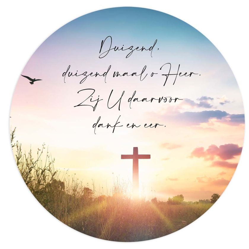 Paascirkel 'Duizendmaal - kruis' - MA39902 -  Pasen bij MajesticAlly