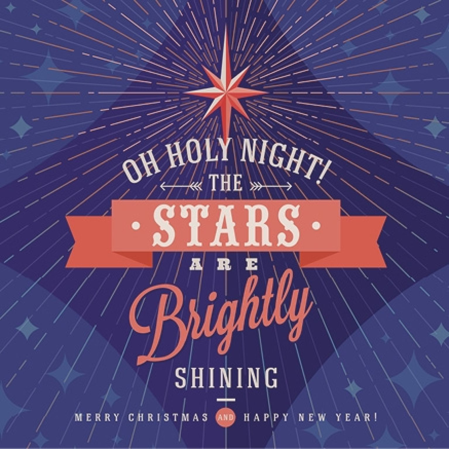 Kerstkaart metallic 'The stars' - MA16112 -  Christelijke kerstkaarten bij MajesticAlly