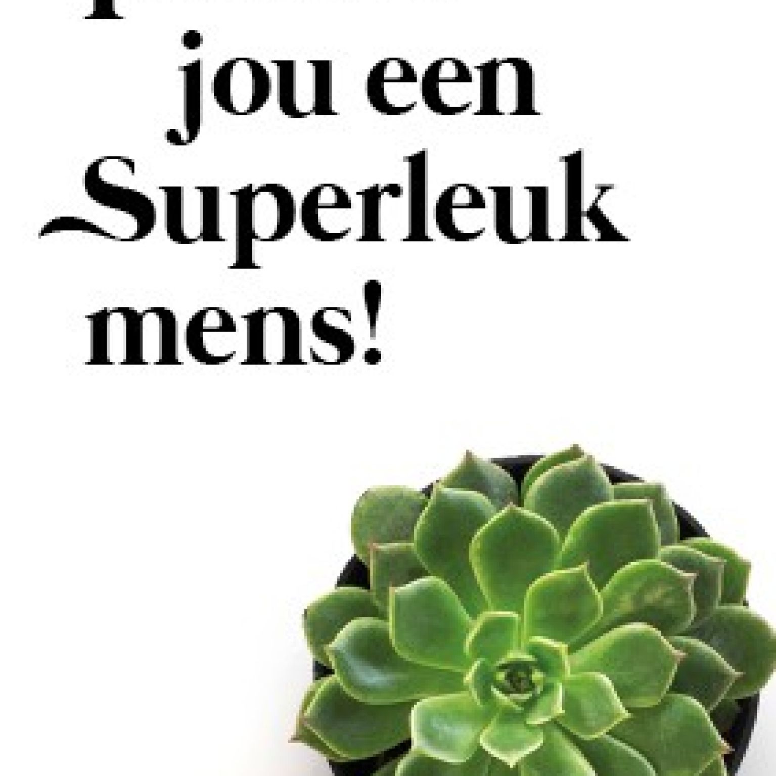 Minikaart 'Super leuk mens' - 552591MK -  Minikaartjes bij MajesticAlly