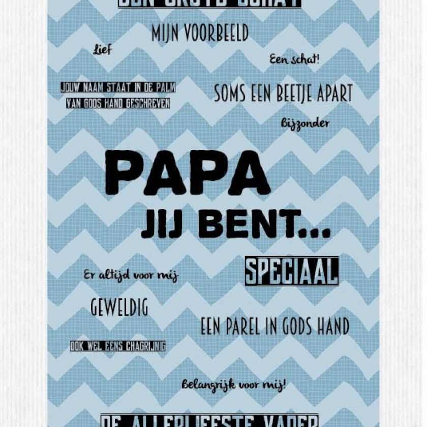 Kaart 'Papa jij bent...' - MA17013 -  Leef!  bij MajesticAlly