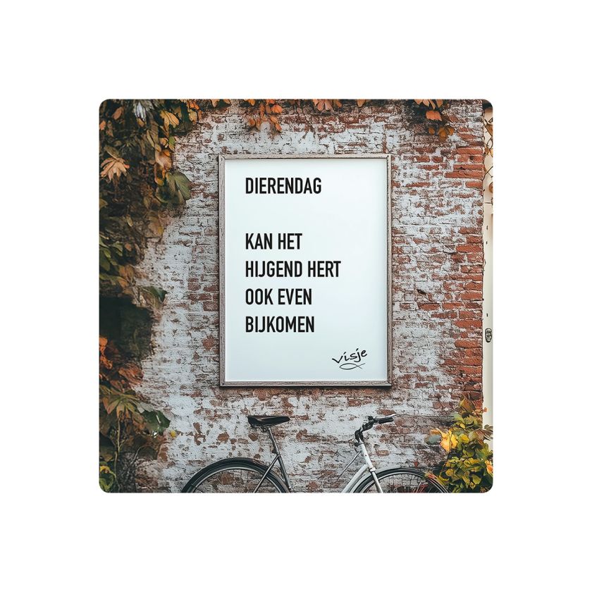 V16021 Visje Cadeaubordjes 15x15 Dierendag 1bc15f3c