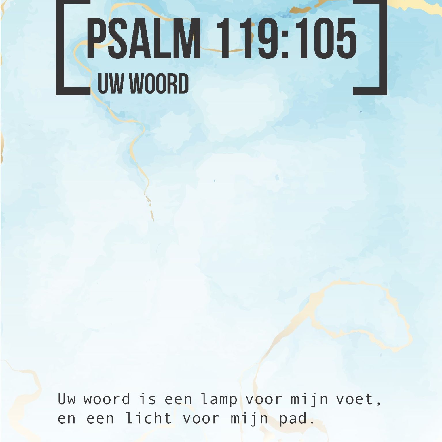 Bijbeltekstkaart 'Psalm 119:105' SV - MA42108 -  Interieurkaarten bij MajesticAlly