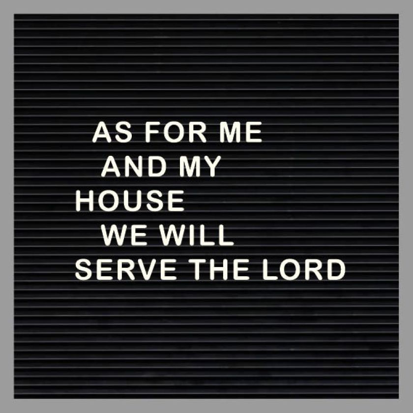 Kaart 'As for me and my house' - MA32012 -  Words&Letters bij MajesticAlly