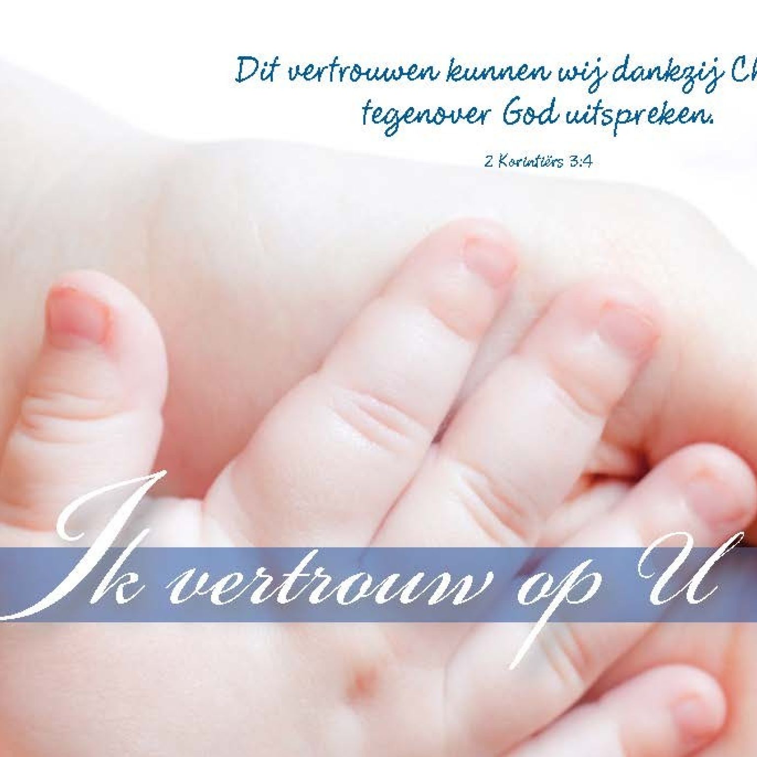 Minikaart ik vertrouw op U - 46220 -  Minikaartjes bij MajesticAlly