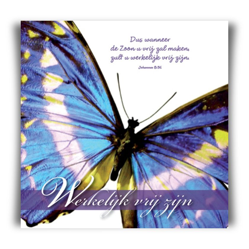 Prentbriefkaart 'Werkelijk vrij zijn'