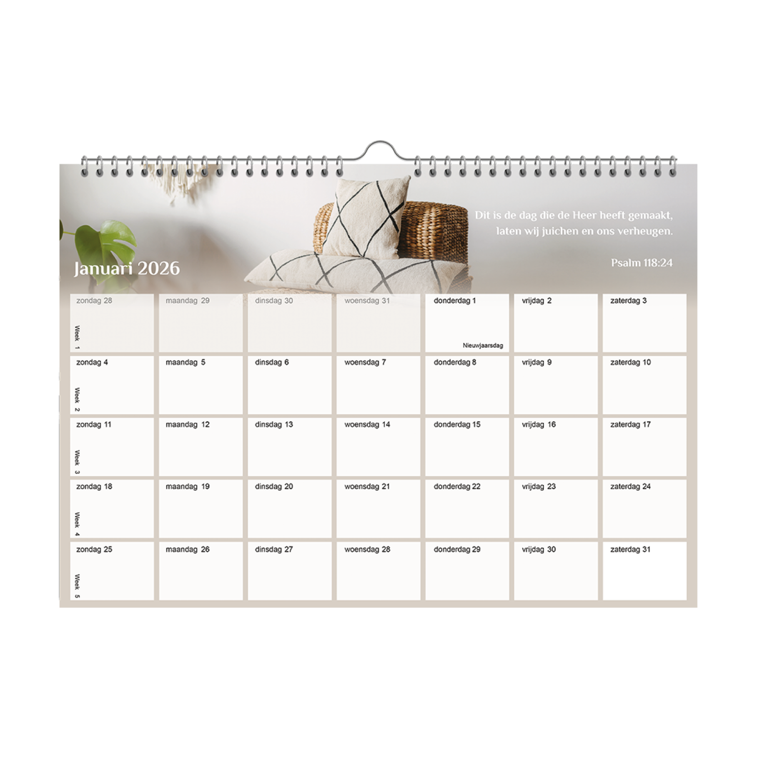 Maandkalender Psalmen 2026 Januari 202bcb1d