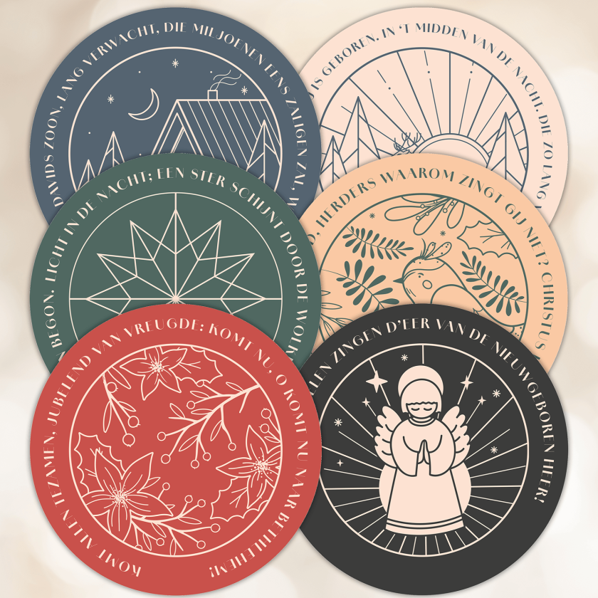 Ronde kerstkaartenserie 6 min 20c5b16d