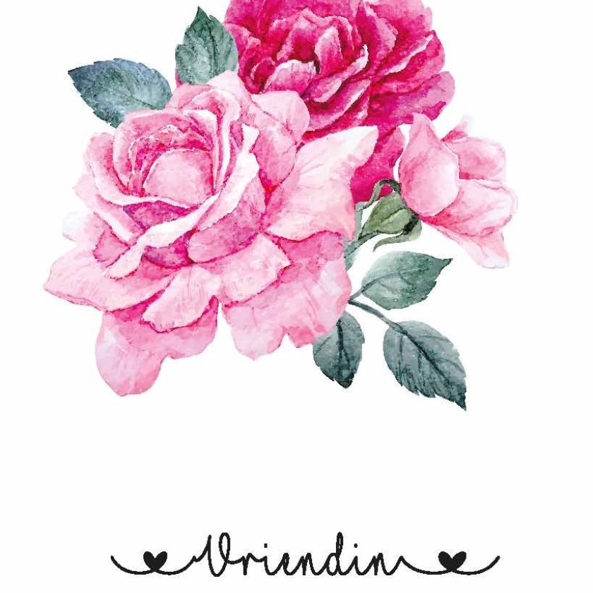 Kaart 'Vriendin' - MA31046 -  Bloom bij MajesticAlly