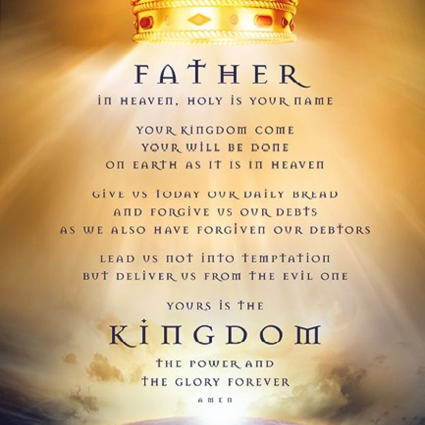 Wandbord A3 'Father in heaven' - MA11602 -  Wandborden A3 bij MajesticAlly