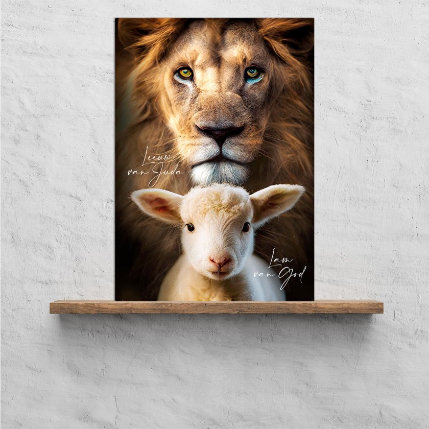 Plexiglas A3 Leeuw van Juda, Lam van God
