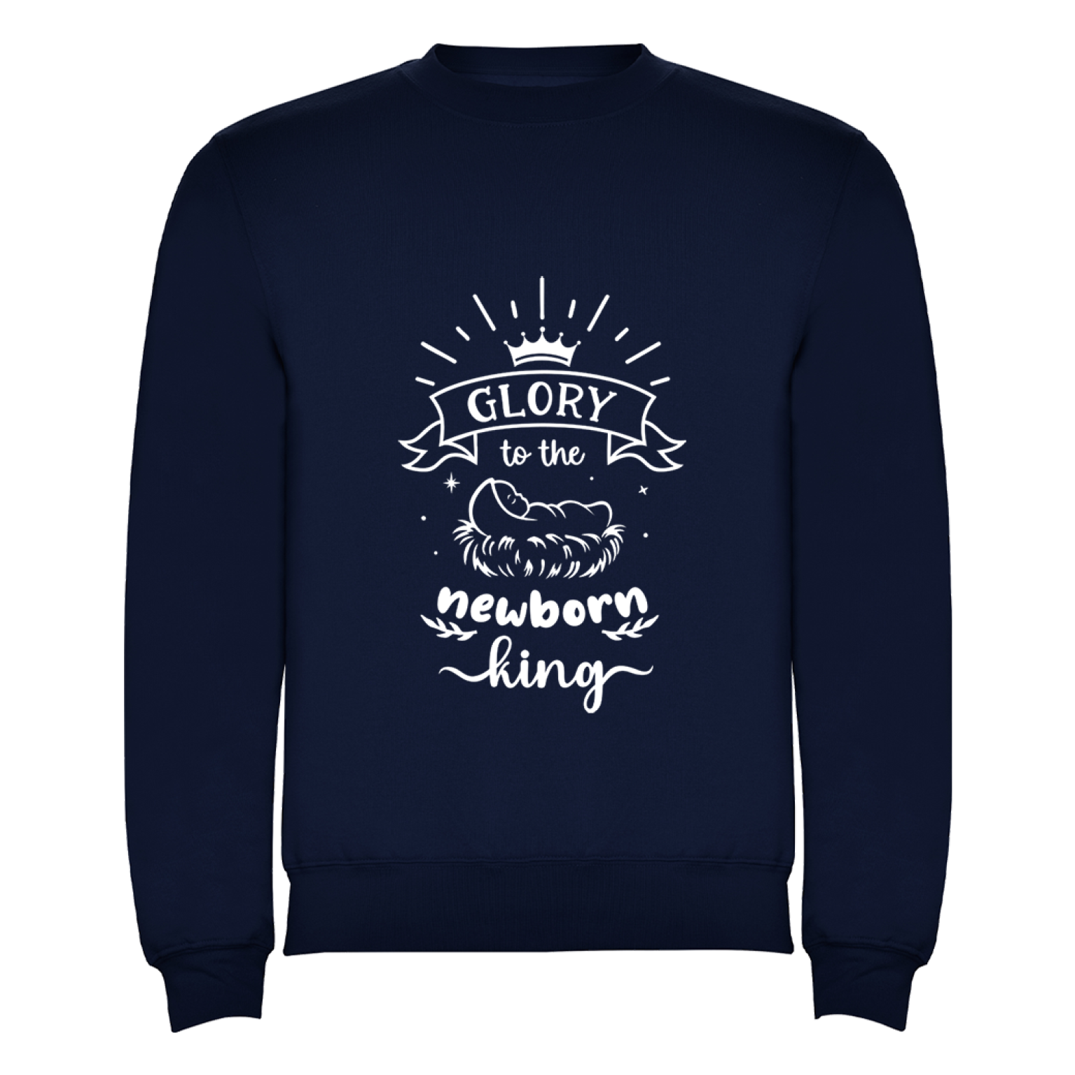 Glory to the newborn King Blauwe trui 24ba3a14