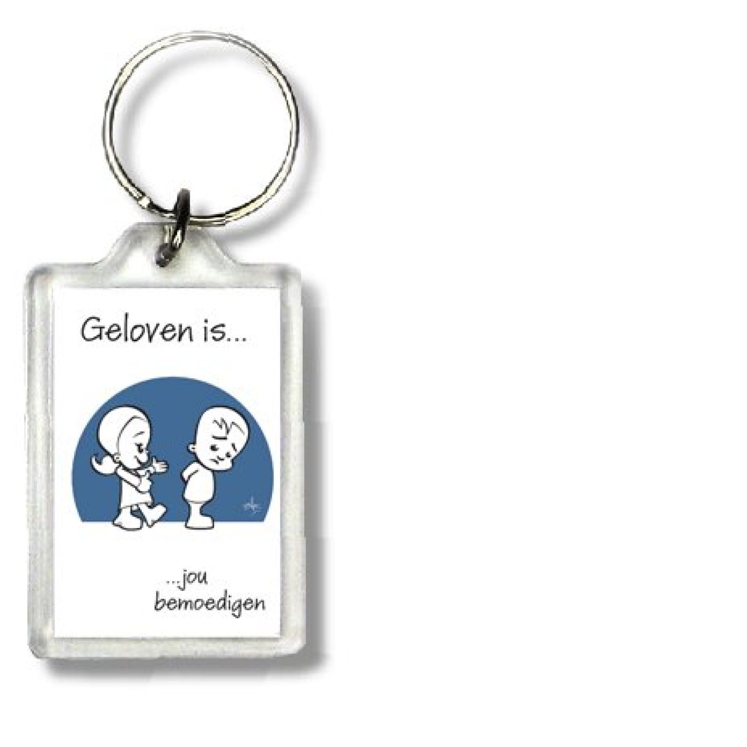 Sleutelhanger geloven is jou bemoedigen - 47517 -  Geloven is... bij MajesticAlly