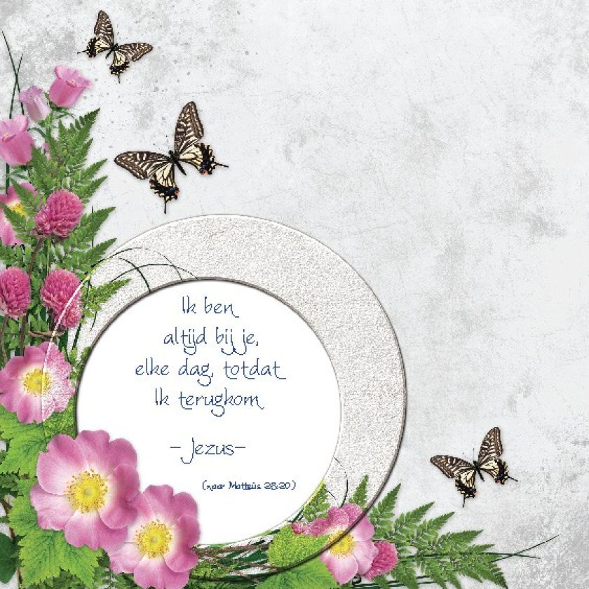 Choice kaartje Ik ben altijd bij je - 42003 -  Minikaartjes - vierkant bij MajesticAlly