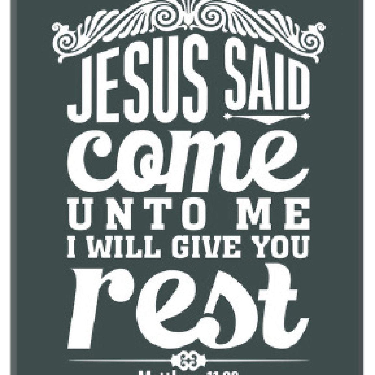 Kadobord come unto me - MA23310 -  Cadeauborden A4 bij MajesticAlly