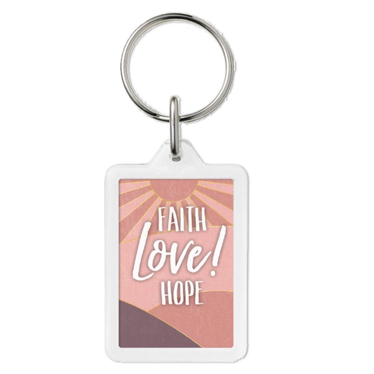 Sleutelhanger 'Faith, love, hope' - MA43211 -  Sleutelhangers bij MajesticAlly