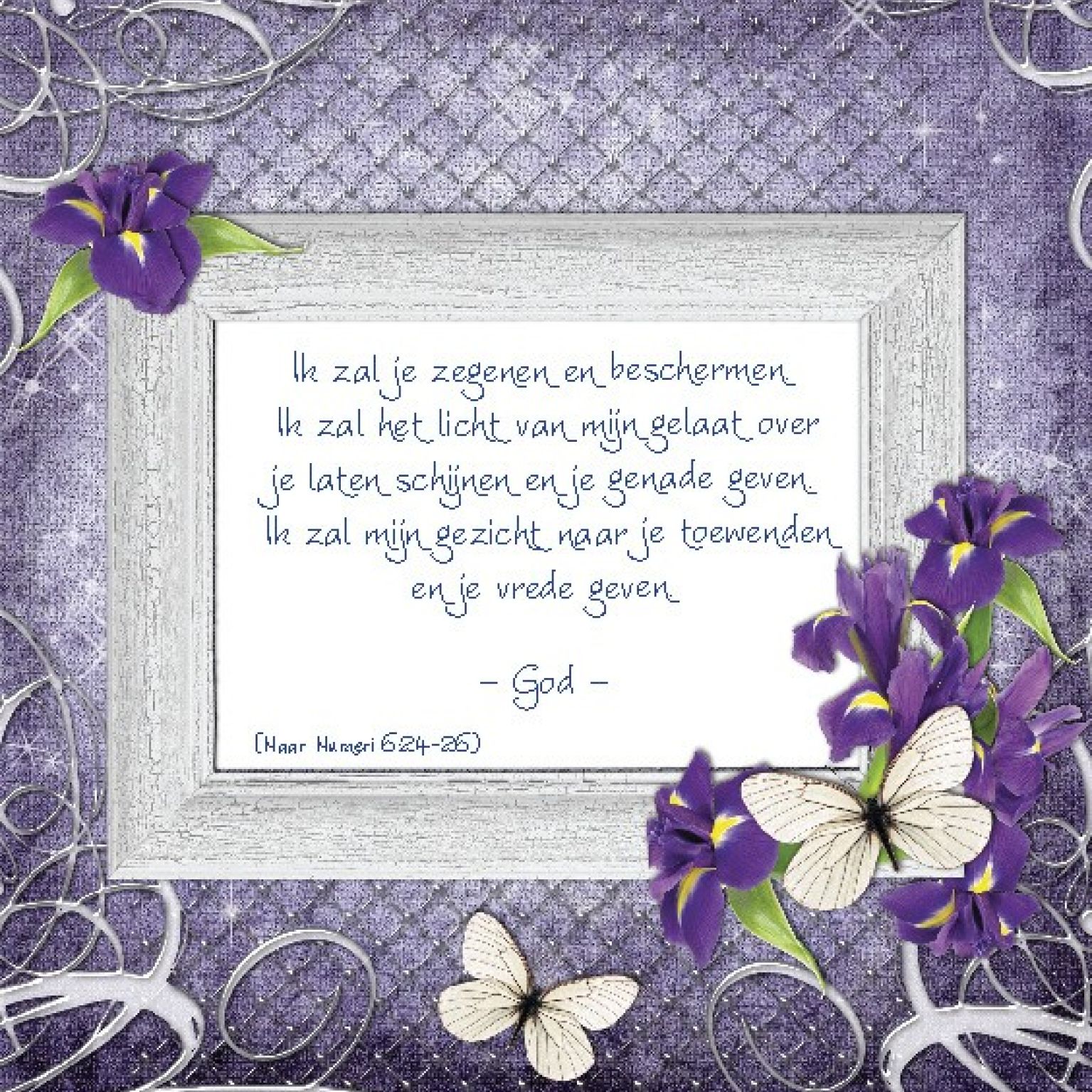 Choice kaartje Ik zal je zegenen en - 42009 -  Minikaartjes - vierkant bij MajesticAlly