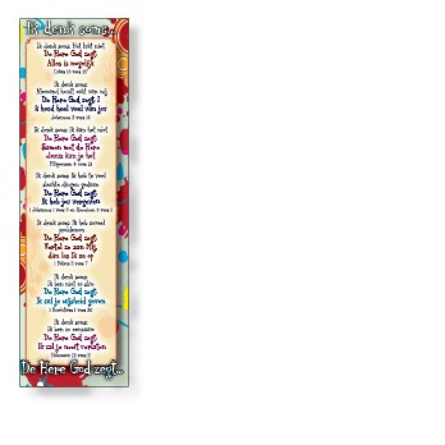 Boekenlegger kinderen 'Ik denk soms...'