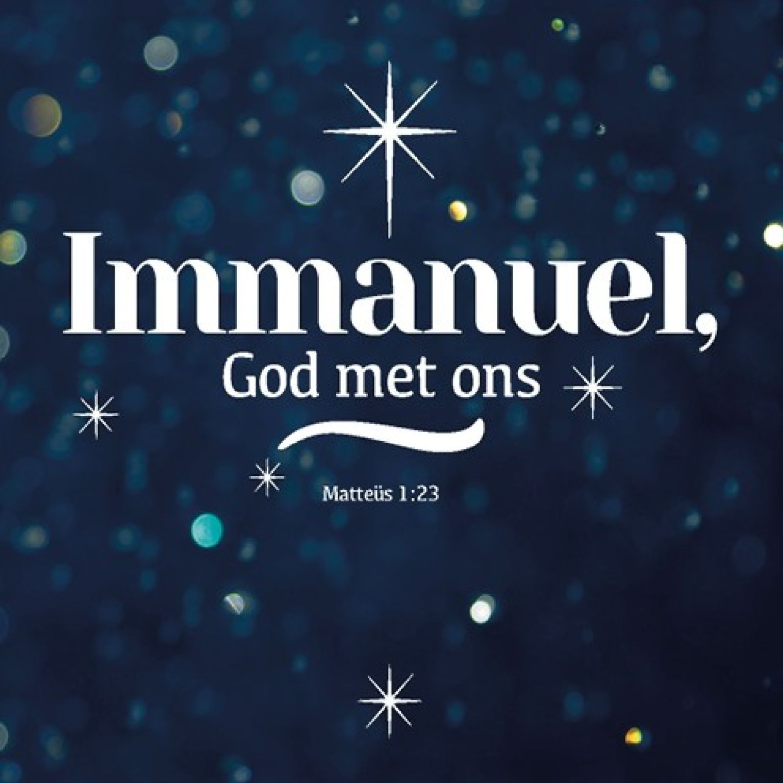 Kerstkaart 'Immanuel' - MA26230 -  Christelijke kerstkaarten bij MajesticAlly