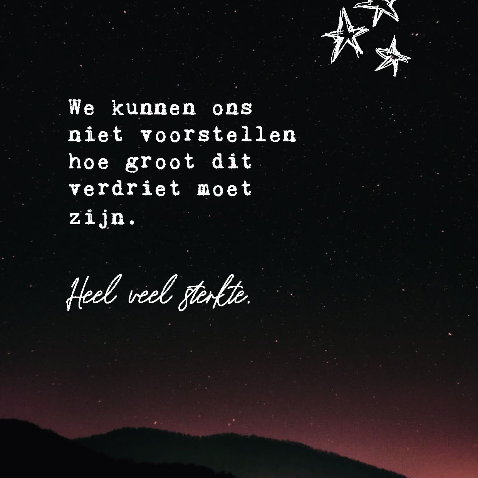 Wenskaart 'Heel veel sterkte' - MA44045 -  LUV2022 bij MajesticAlly