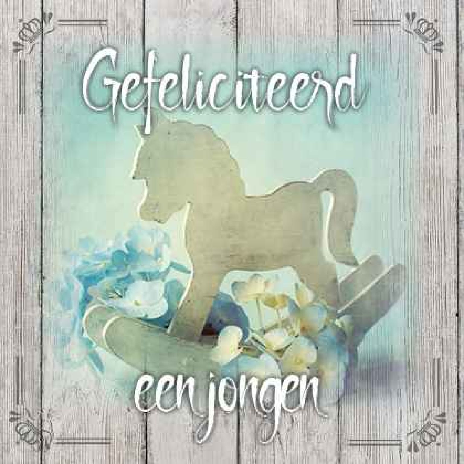 Kaart 'Een jongen' - MA19004 -  Brocante bij MajesticAlly